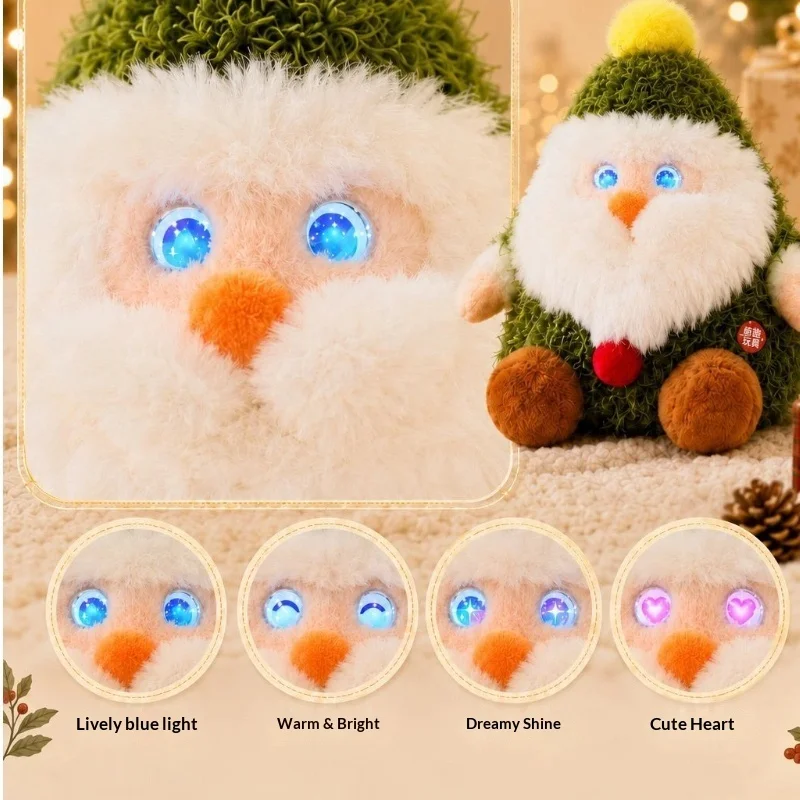 Ai Toys Voice Conversations Cute Plush Toys Christmas Eve Gifts Santa Claus Green Christmas Tree Decorations Companionship