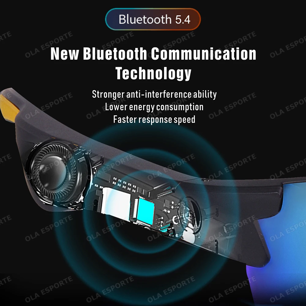 New Intelligent AI Sports Glasses Bluetooth Smart Glasses UV Protection Voice call Outdoors Sports Waterproof Cycling Sunglasses image 6
