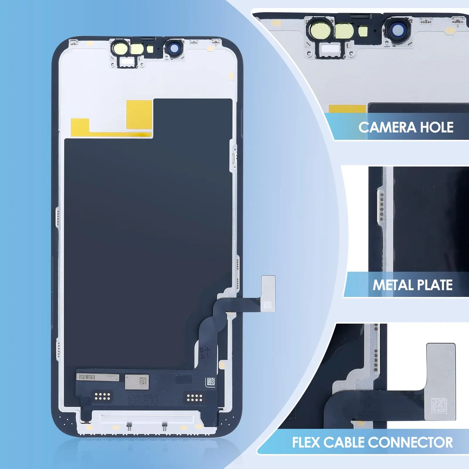 OLED For iPhone 13 mini 14 Pro LCD Display With 3D Touch Screen Digitizer For iPhone 14 15 plus 15 Pro Max Incell Replacement