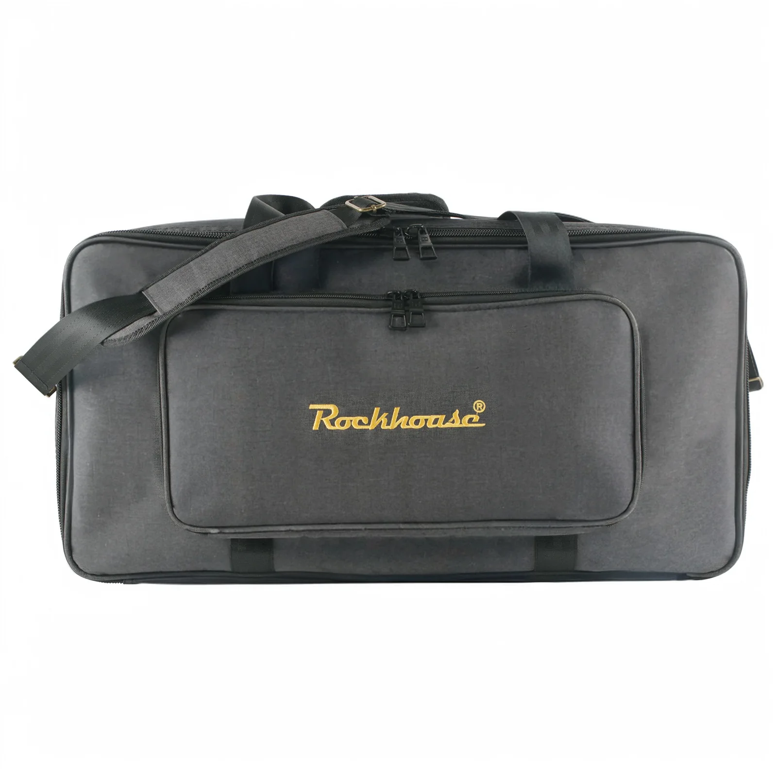 Rockhouse Guitar Pedal Board Carry Bag 1200D Water Resistant Wearable Oxford Cloth Handbag Shoulder GIG Bag Extra Power Pocket