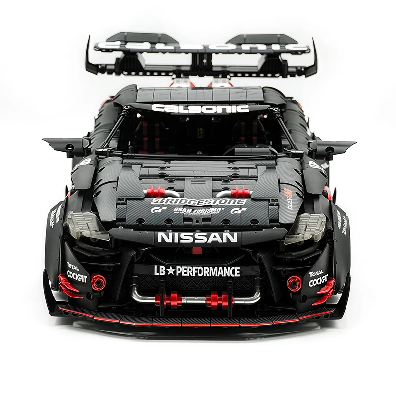 GULY 10630 MOC de Alta Gama, Vehículo Deportivo Negro a Escala 1:8, Bloques de Construcción de Ladrillos, Modelo de Juguete DIY, Regalo de Cumpleaños para Niños