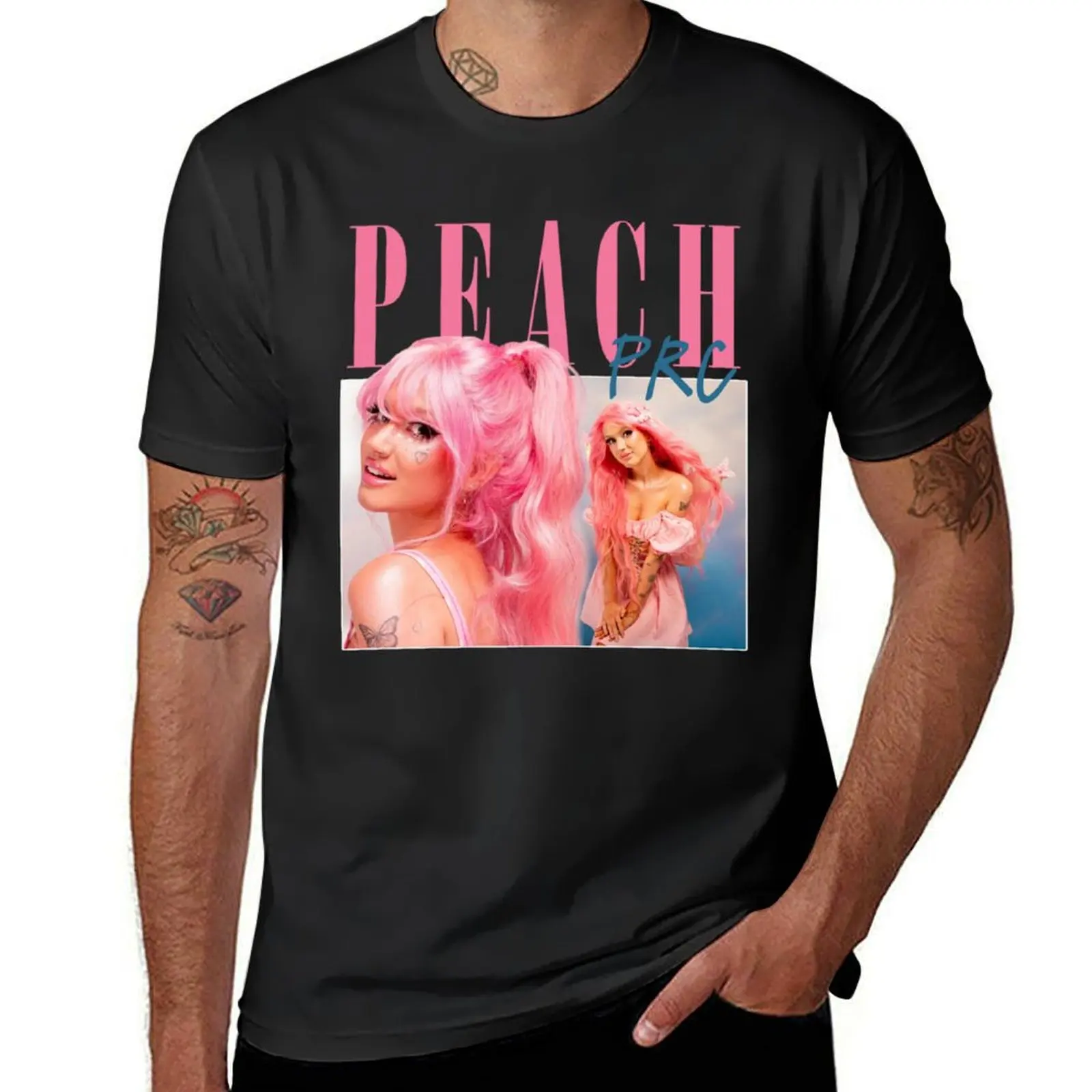 

peach prc retro bootleg T-Shirt tops Clothing vintage clothes man clothes sweat shirts, men