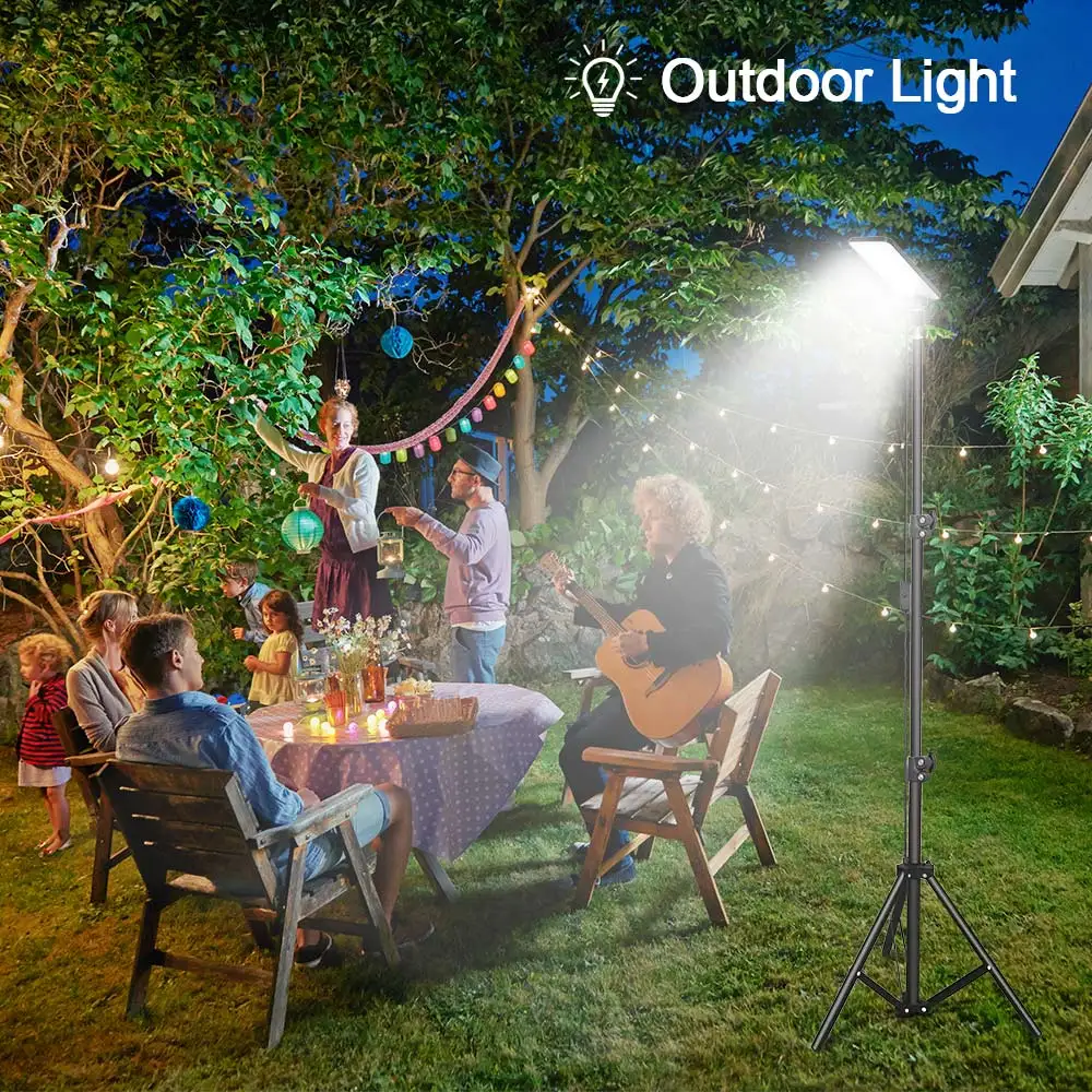 Outdoor Camping Light Portable Multi-functional LED Lamp Rechargeable Work Lamp Telescoping Adjustable Tripod USB Powered