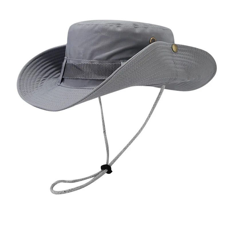 Chapéus Balde de Cordão Sólido para Homens e Mulheres, Chapéu Panamá Sunhat, Caminhada, Montanhismo, Chapéu de Pesca, Bob Caps