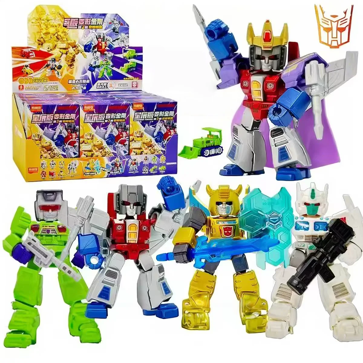 

Blokees Original Transformers Star4 Edition Second Generation Mini Pocket Genuine Blind Box Building Block Bricks Toy for Boys