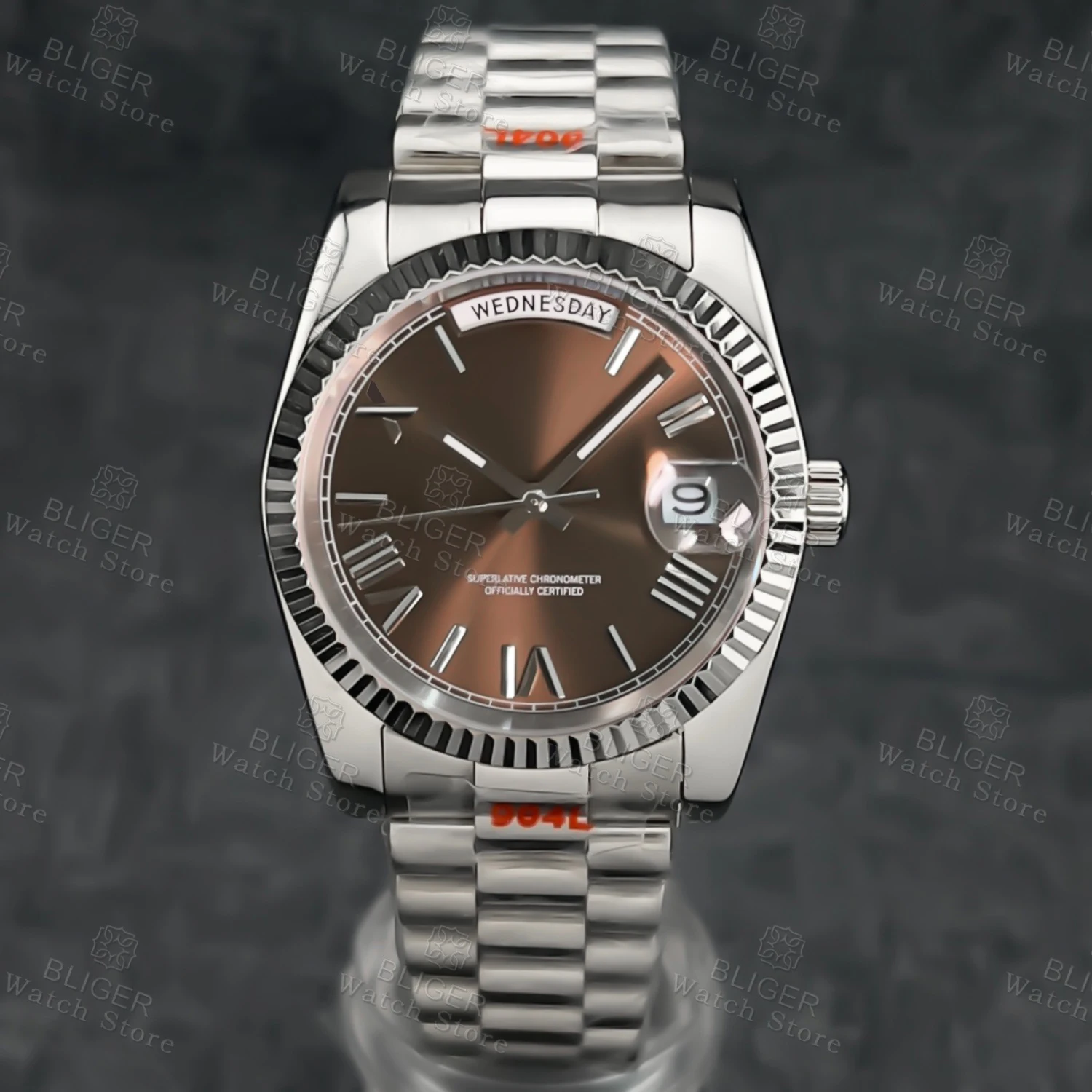 BLIGER DD36 DD39 Men's Watches Brand Automatic Mechanical Watch For Men Miyota8285 Week Day Dual Date Sapphire Glass Waterproof