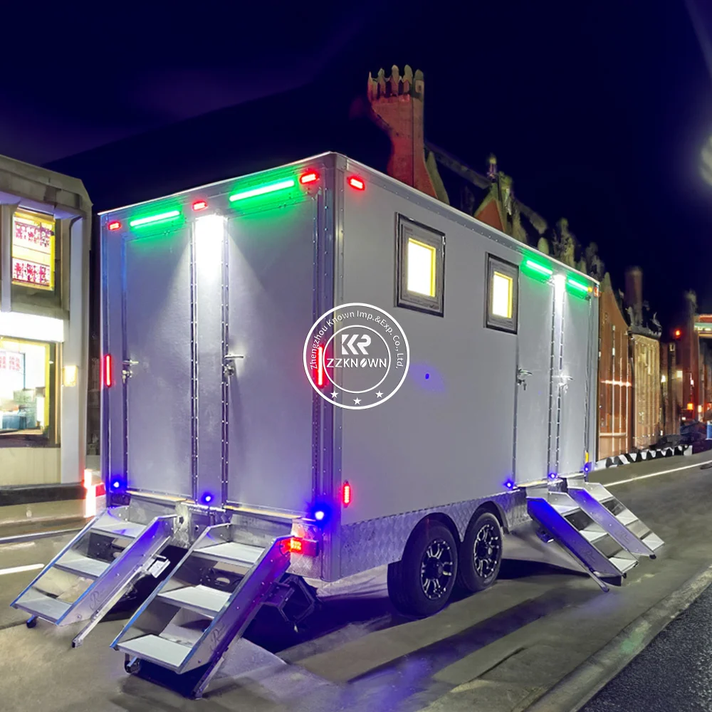 Роскошный портативный душ для кемпинга, уличный туалет, туалет, мобильный туалет, контейнер для стиральной комнаты, прицеп, туалет