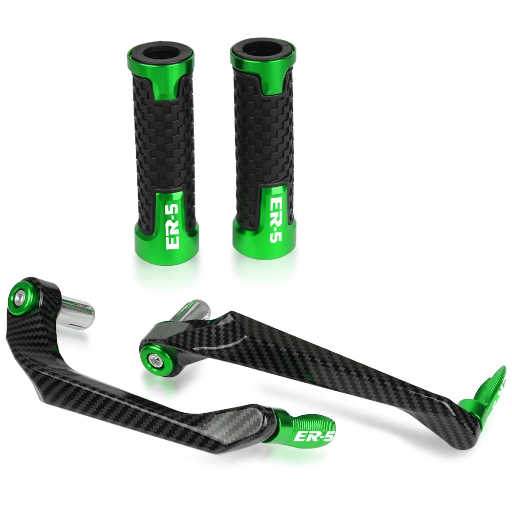 

For KAWASAKI ER-5 ER5 2004 2005 Motorcycle Accessory Aluminum Handlebar Grips Handle Bar and Brake Clutch Lever Guard Protection