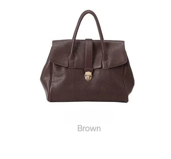 حقيبة يد حقيبة السيدات الجلود الرجعية سعة كبيرة ركاب طبقة الرأس أكياس جلد البقر لينة تنفس لينة