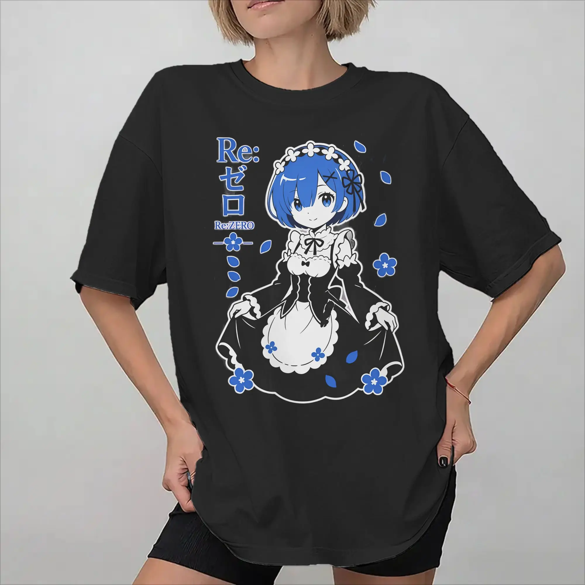 Men Women Graphic Printing Re:ZERO Starting Life in Another world T Shirt Tee Cotton  T-shirts Clothing