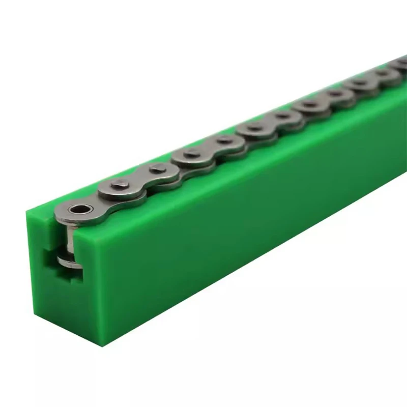 

1Meter Concave Chain Guide Rail Groove Customized 06B 08B 10A Nylon Plastic K Type Polyethylene Chain Guide Linear Rail Router