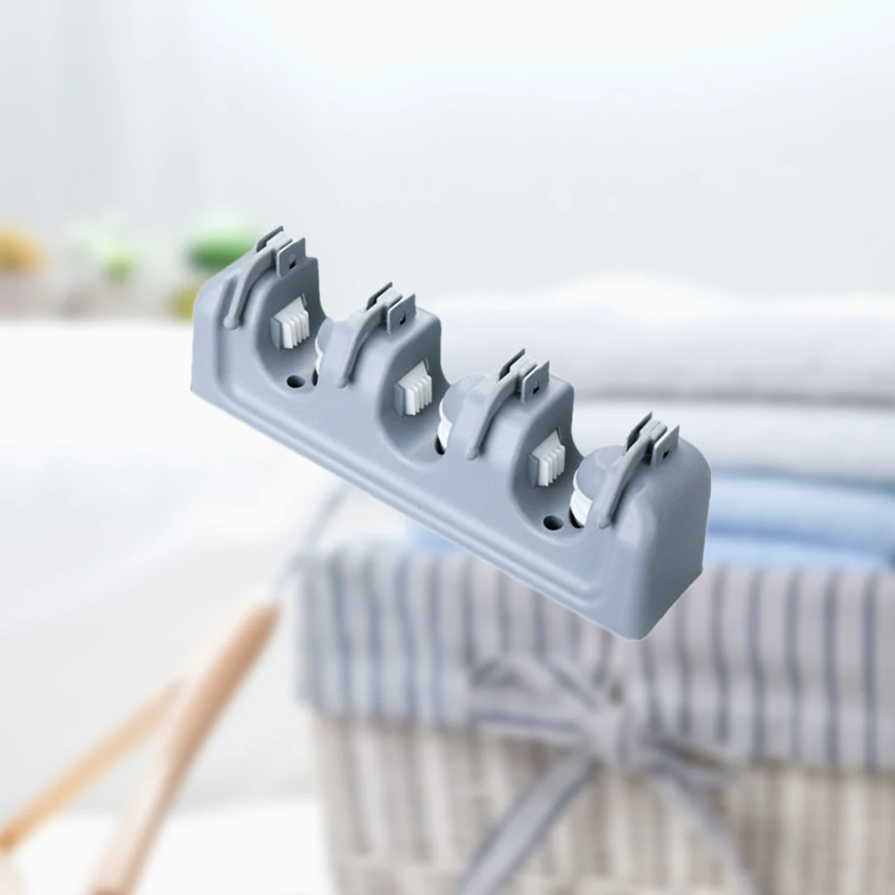 

Bathroom Storage Hook Mop Broom Holder Heavy Duty PP Garderning Tools Organizer Rack Long Lasting Weatherproof Umbrella Keys