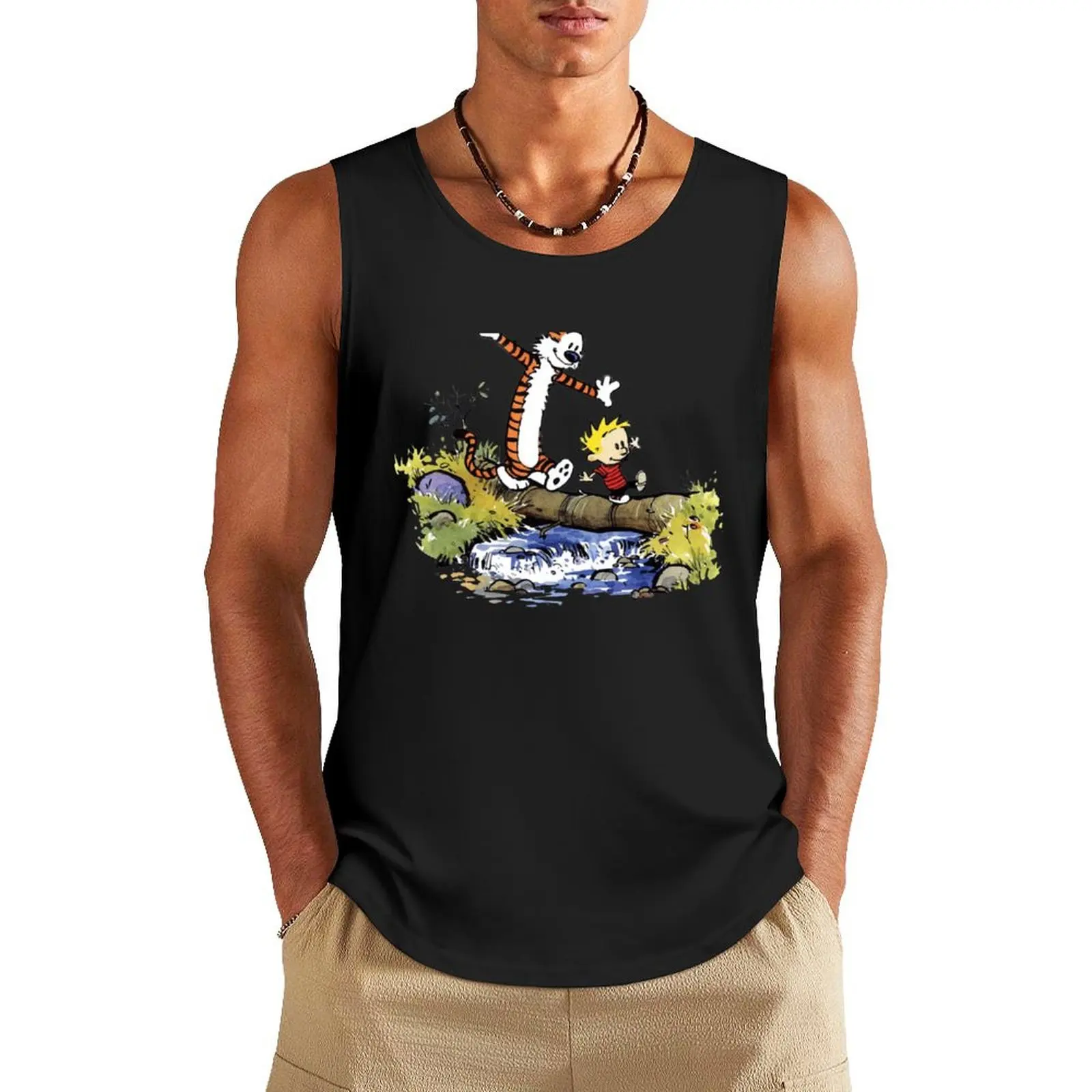 

calv playing water Tank Top muscle t-shirt T-shirts men