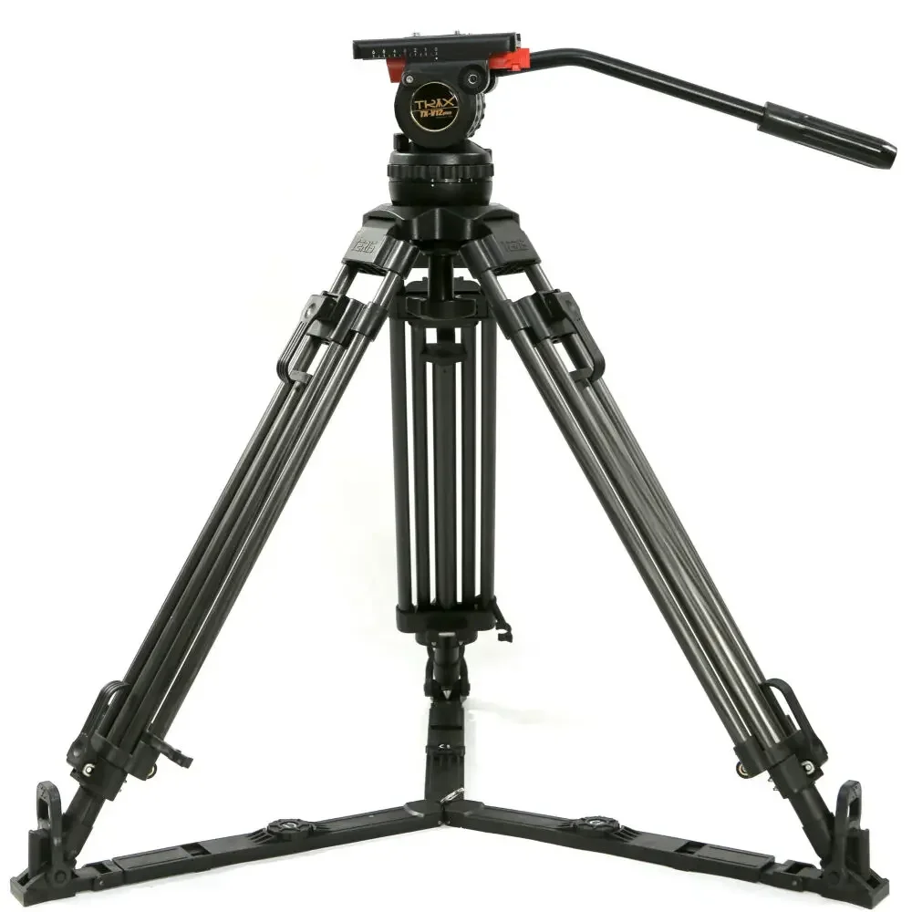 

Teris V12T Plus Professional Carbon Fiber 100mm Bowl Fluid Head Camera Tripod for Film Making