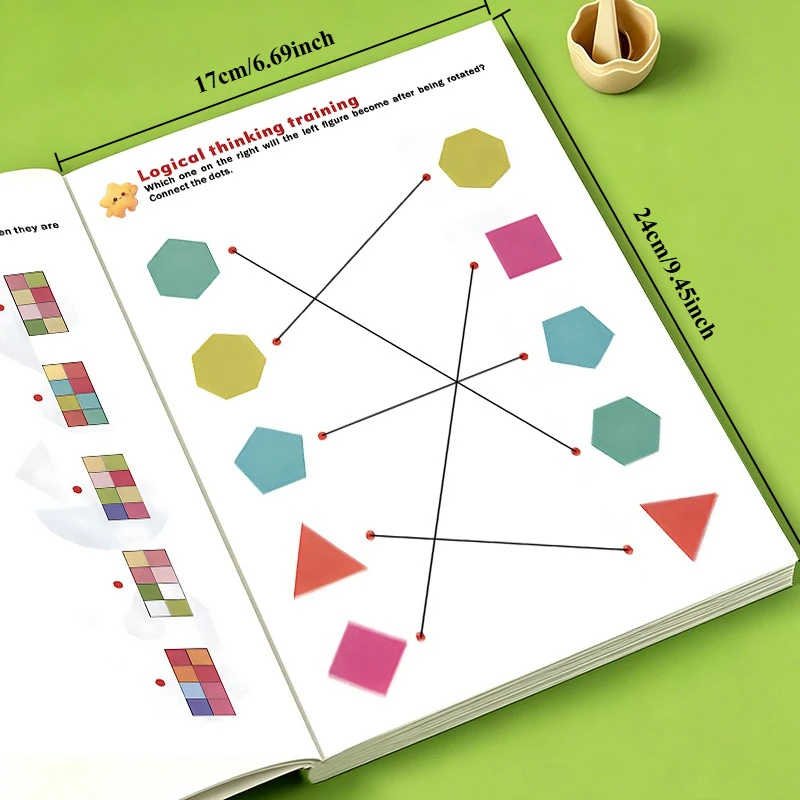 Kids Brain Training Book: Count Objects, Match Shadows & Solve Logic Puzzles – Comprehensive Cognitive Development