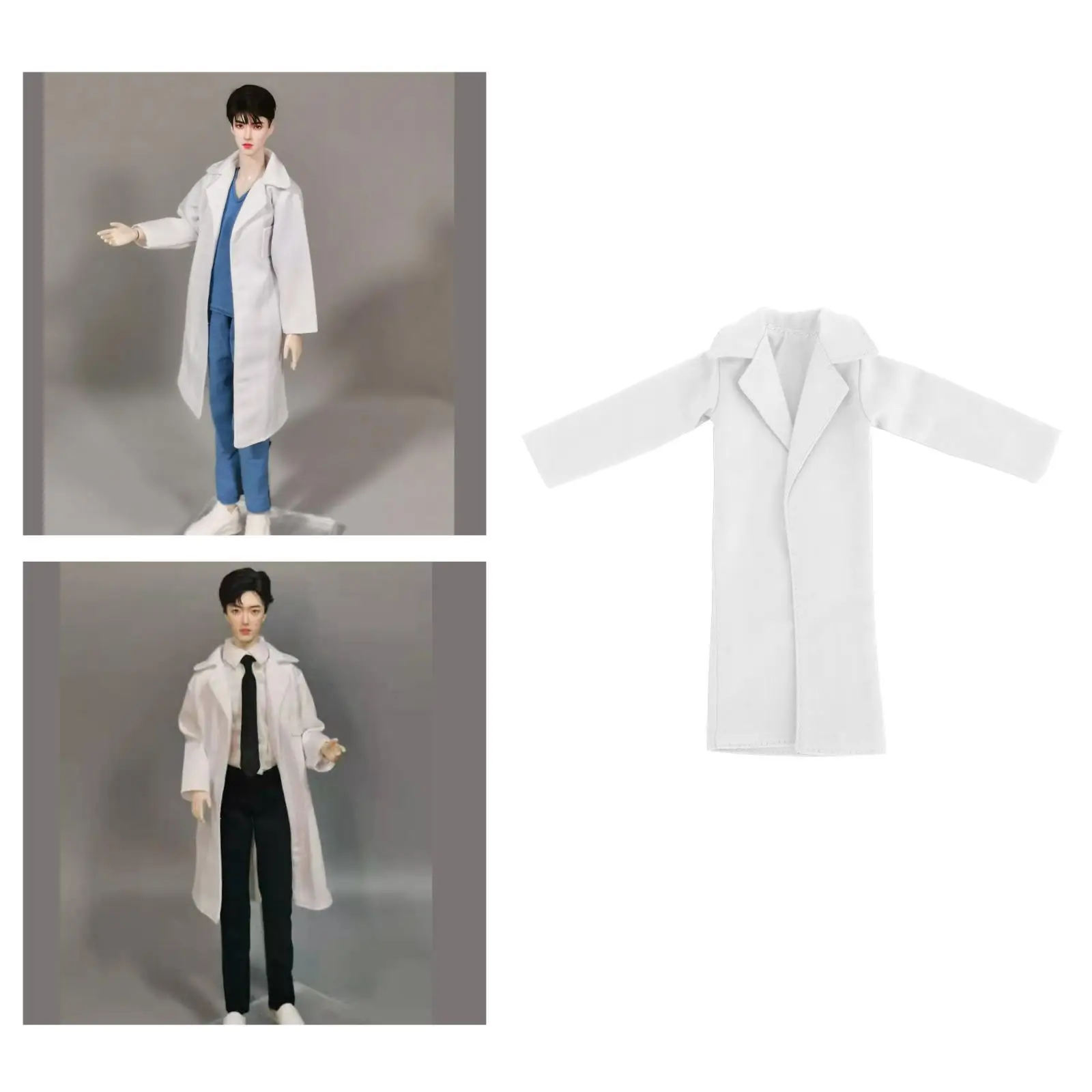 Menino boneca manga comprida casual lapela trench coat jaqueta corta-vento slim fit