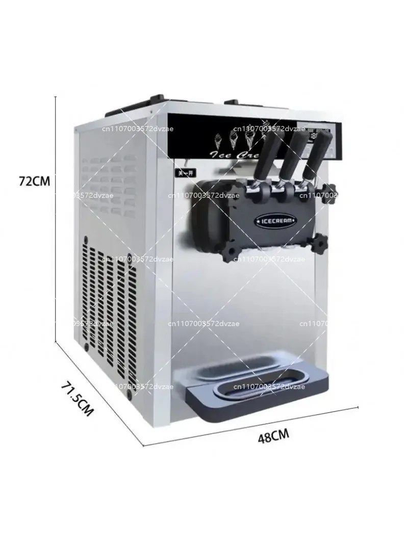New Commercial Ice Creme Machine Automatic Three Flavors Soft Serve Ice Cream Machine Table Top Ice Cream Maker Best Price