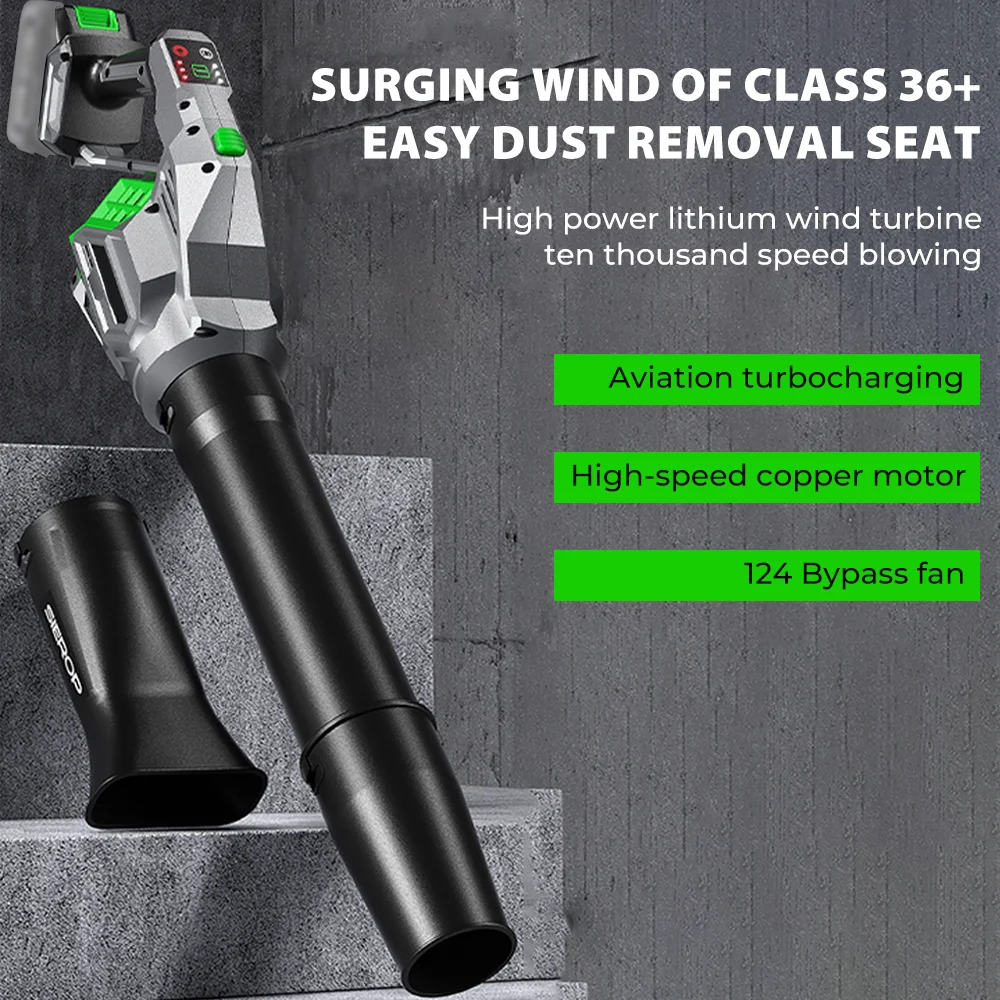 

Brushless Turbo Jet Fan Electric Air Blower Cordless Leaf Blower Leaves Snow Dust Cleaning Tool Fits For Makita 18V Battery Pins