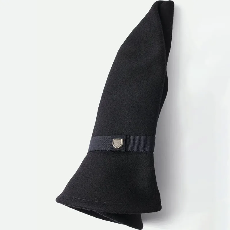 New foldable felt top hat pure fashionable