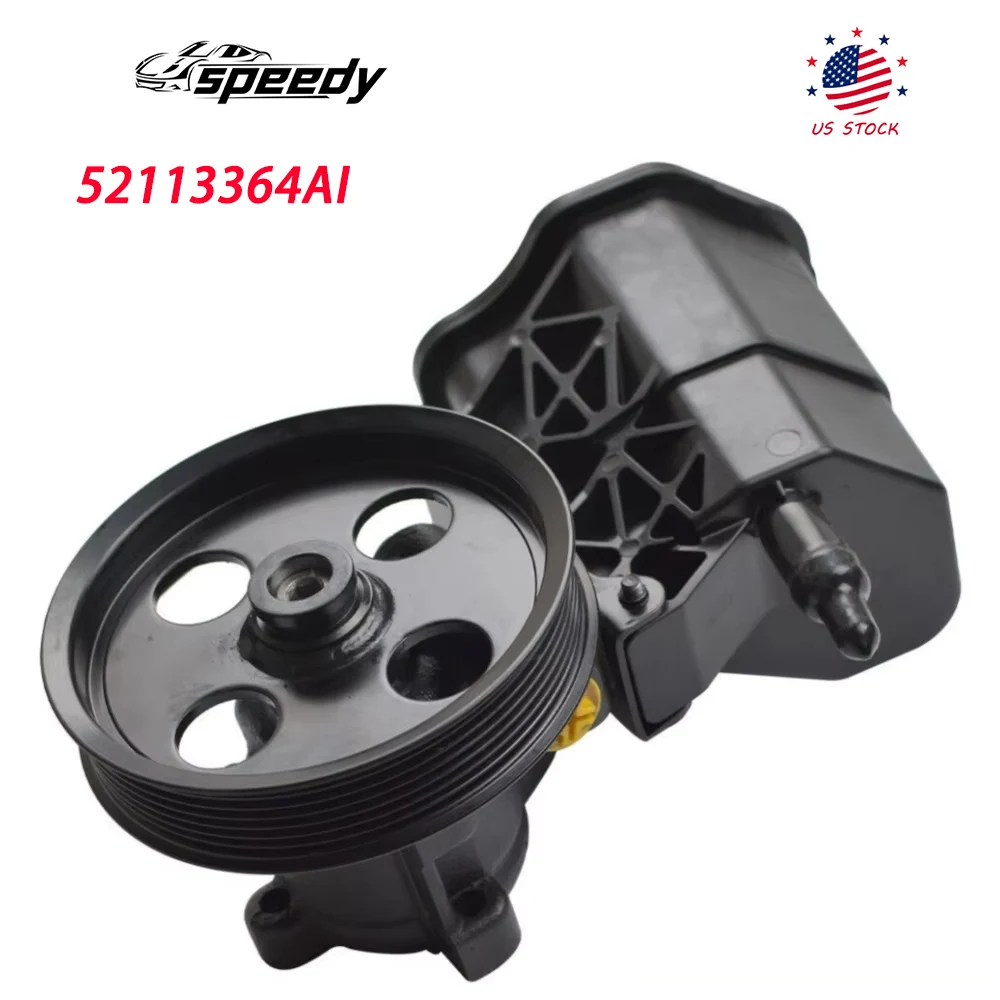 

52113364AI Power Steering Pump with Reservoir & Pulley for 04-07 Dodge Durango 5.7L 05-07 Dodge Ram 1500 4.7L 52113364AH