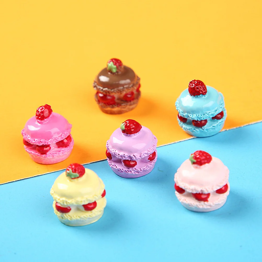 18 قطعة كعكة تحلية صغيرة واقعية الدعائم ل ديكورات منزلية صغيرة وهمية التظاهر اللعب مشهد الطعام اكسسوارات الاصطناعي الغذاء الدعامة