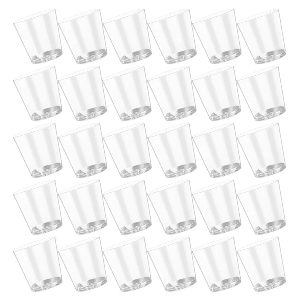 

100Pcs Disposable Juice Cup Transparent Drinking Cups for Parties Water Mug Beer Container Multi-Function Beverage Cup