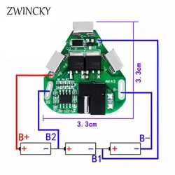 Placa de protección de batería de litio de iones de litio 3S 12,6 V 6A BMS, ecualizador de batería equilibradora de Banco de energía 18650 para taladro eléctrico