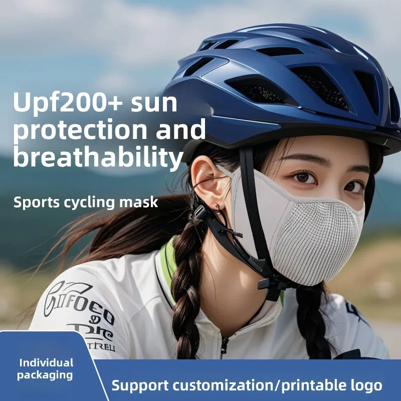Ice Silk Cycling Sunscreen Face Mask UV Protection Breathable Windproof Summer Outdoor Riding Women Men High Quality Fashion