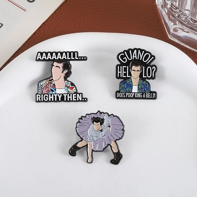 Cartoon Charakter Emaille Pins Benutzerdefinierte DOES POOP RING A BELL Broschen Revers Abzeichen Lustige Schmuck Geschenk für Kinder Freunde