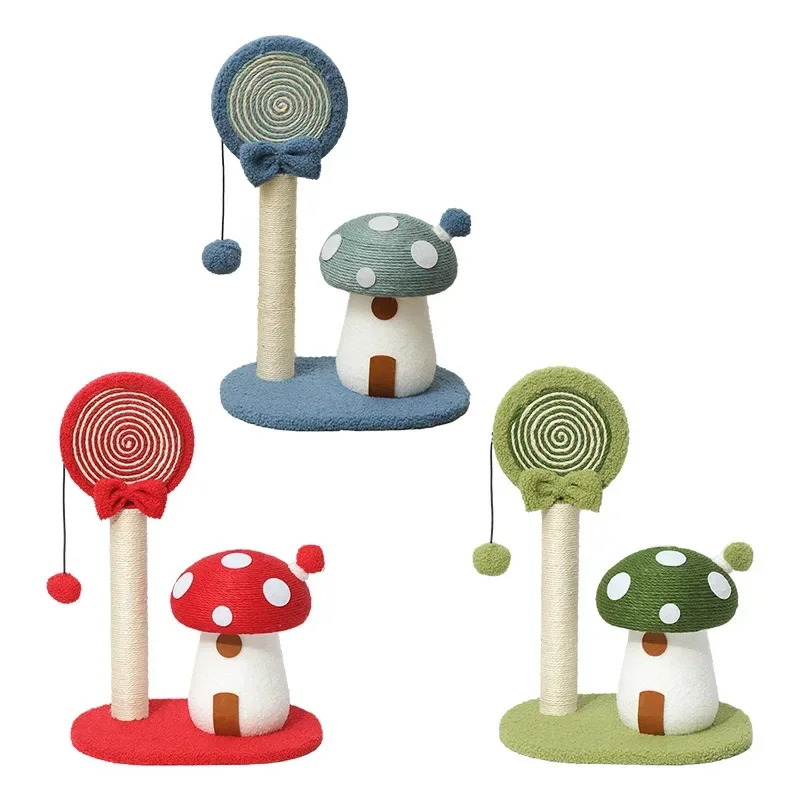 

Luxury Natural Sisal Cat Climbing Scraper Frame Halloween Mushroom Cat Tree Cat Climbing Board Sofa Protector Products