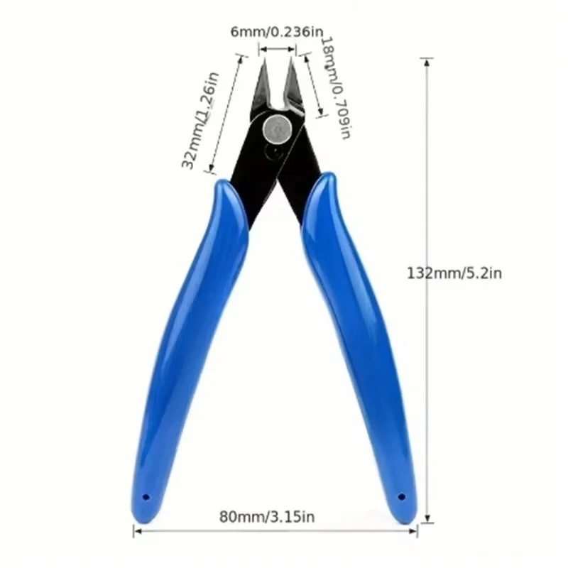 1/5/10pcs Diagonal Pliers Carbon Steel Pliers Electrical Wire Cable Cutters Cutting Side Snips Flush Pliers Nipper Hand Tools