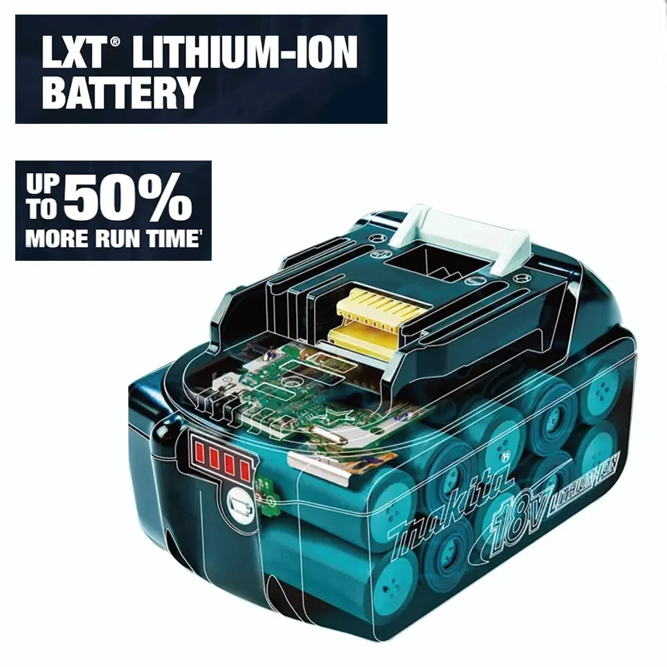 Original 100% Makita 6Ah/5Ah/3Ah Makita 18V Battery BL1830B BL1850B BL1850 BL1840 BL1860 BL1815 Replacement Lithium Battery