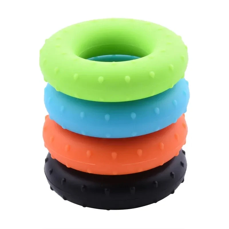 1/2/3/4/5 Piezas Anillo de Agarre Ajustable de Gel de Sílice para Entrenamiento de Mano, Ejercitador de Dedos y Antebrazo, Fortalecedor
