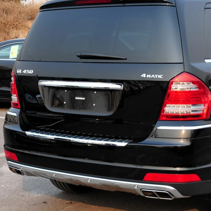 A1648840190 For Mercedes Benz GL Class GL450 GL350 X164 W164 Trunk Back Tail Door Pedal Step Chromium Styling Chrome Trim Parts