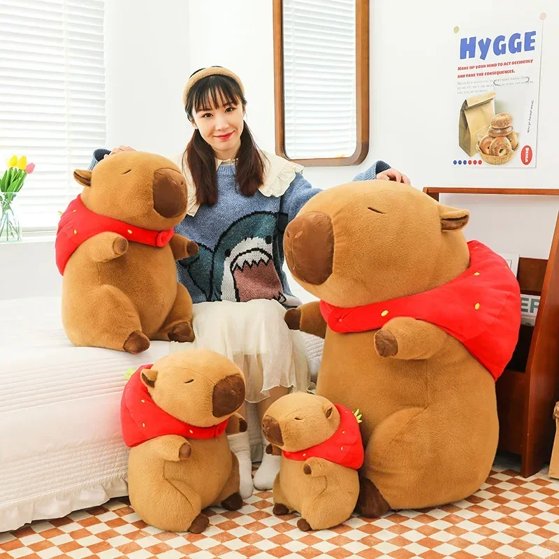 23Cm Capybara Pluche Simulatie Capibara Anime Pluizig Speelgoed Schattige Pop Knuffels Zachte Pop Pluche Kerst Thanksgiving Gift