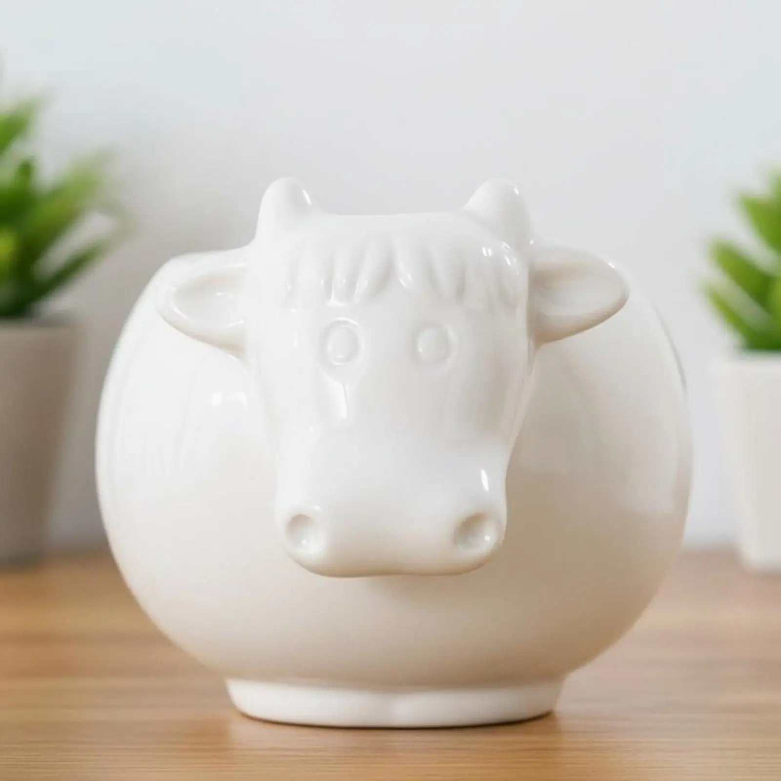 Shaped Flowerpot Decorative Cartoon Animal Planter Miniature Size Cartoon Animal Shaped Pot for Desk, Office, Windowsill