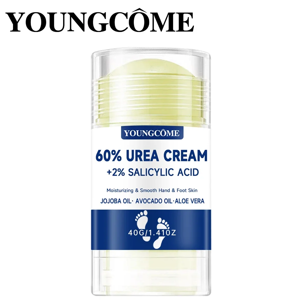 YOUNGCOME Fußcreme mit 60 % Harnstoff + 2 % Salicylsäure, intensive feuchtigkeitsspendende Fuß- und Handpflege, feuchtigkeitsspendende Fußcreme und Handcreme