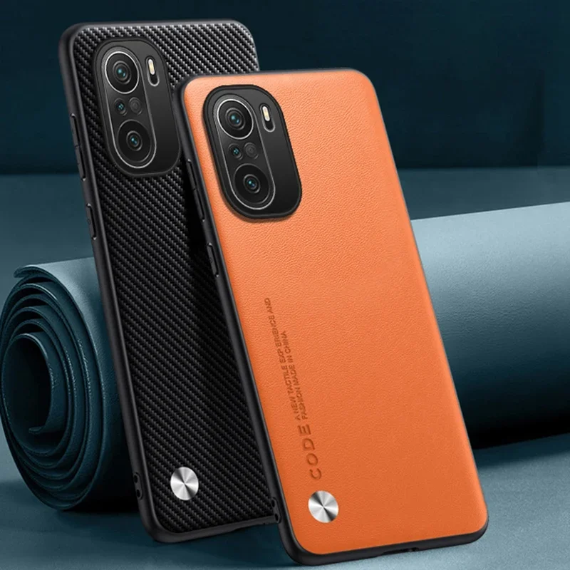For Redmi K40 Pro Plus Cover Luxury PU Leather Case For Xiaomi Mi 11i Poco F3 Matte Silicone Full Protection Phone Case Coque image 2