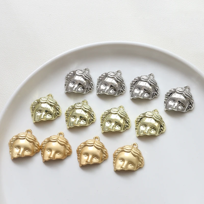 1 stücke Retro Stil Britischen Halbe Gesicht Stil Kopf Legierung Anhänger Diy Handgemachten Schmuck Ohrringe Halskette Anhänger Schlüsselbund Charme – Detail 6