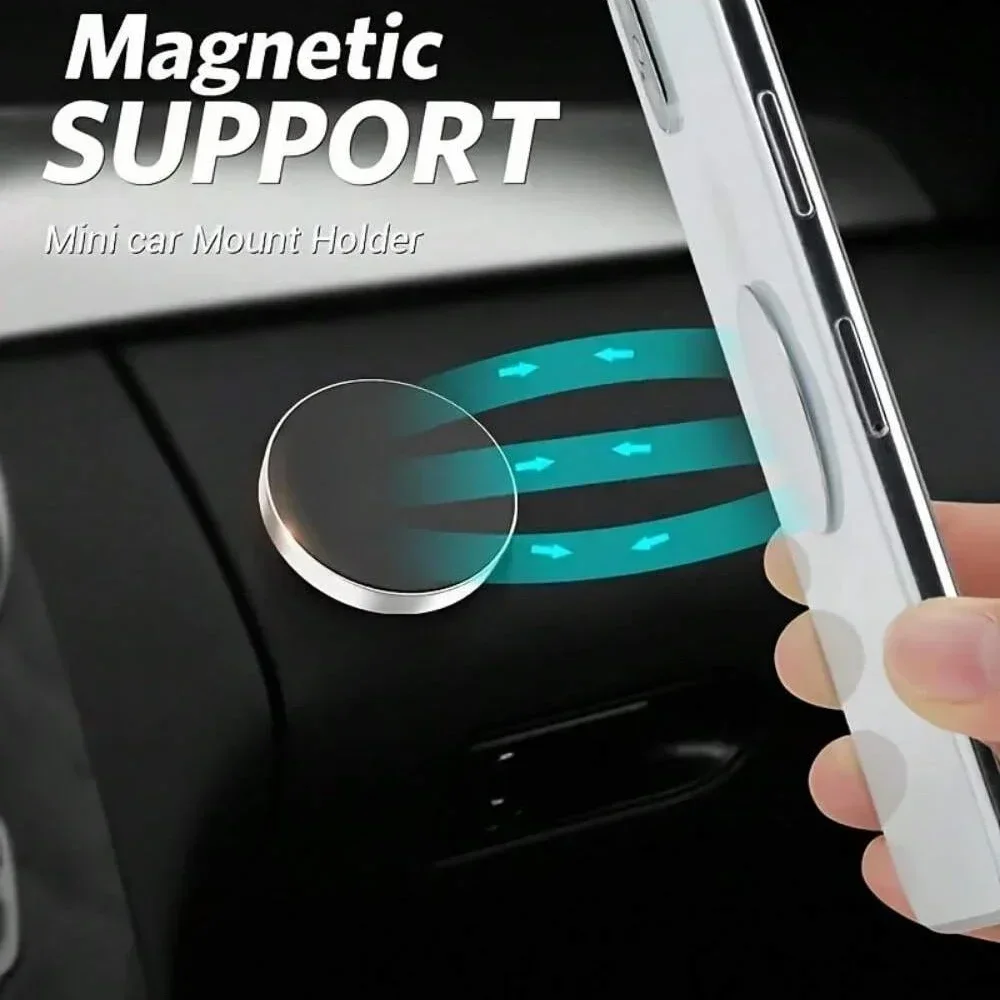 Mini Magnetic Suction Car Mount - Penyangga Ponsel Universal untuk Dashboard & Kaca Depan Mobil