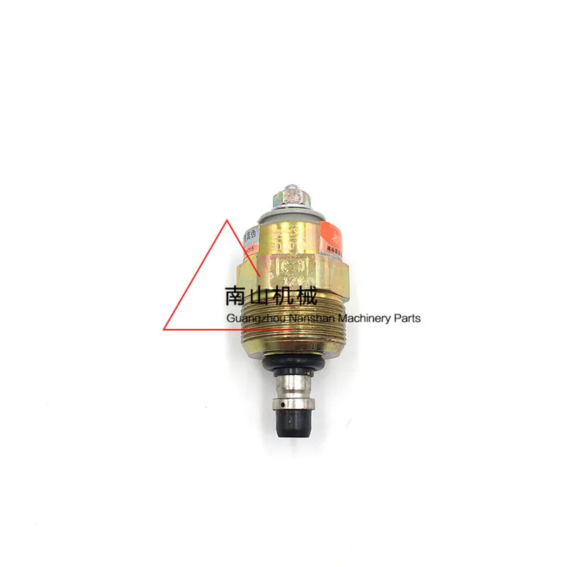 B3.3 engine flameout solenoid valve Yuchai YC85-8 oil shut-off valve Excavator accessories parts