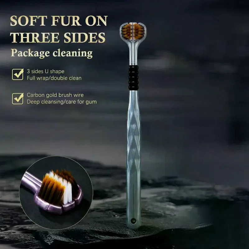1PCS/2PCS/4PCS/8PC Three Sided Soft Bristled Toothbrush Advanced Toothbrush Adult Household Cleaning And Gingival Protection