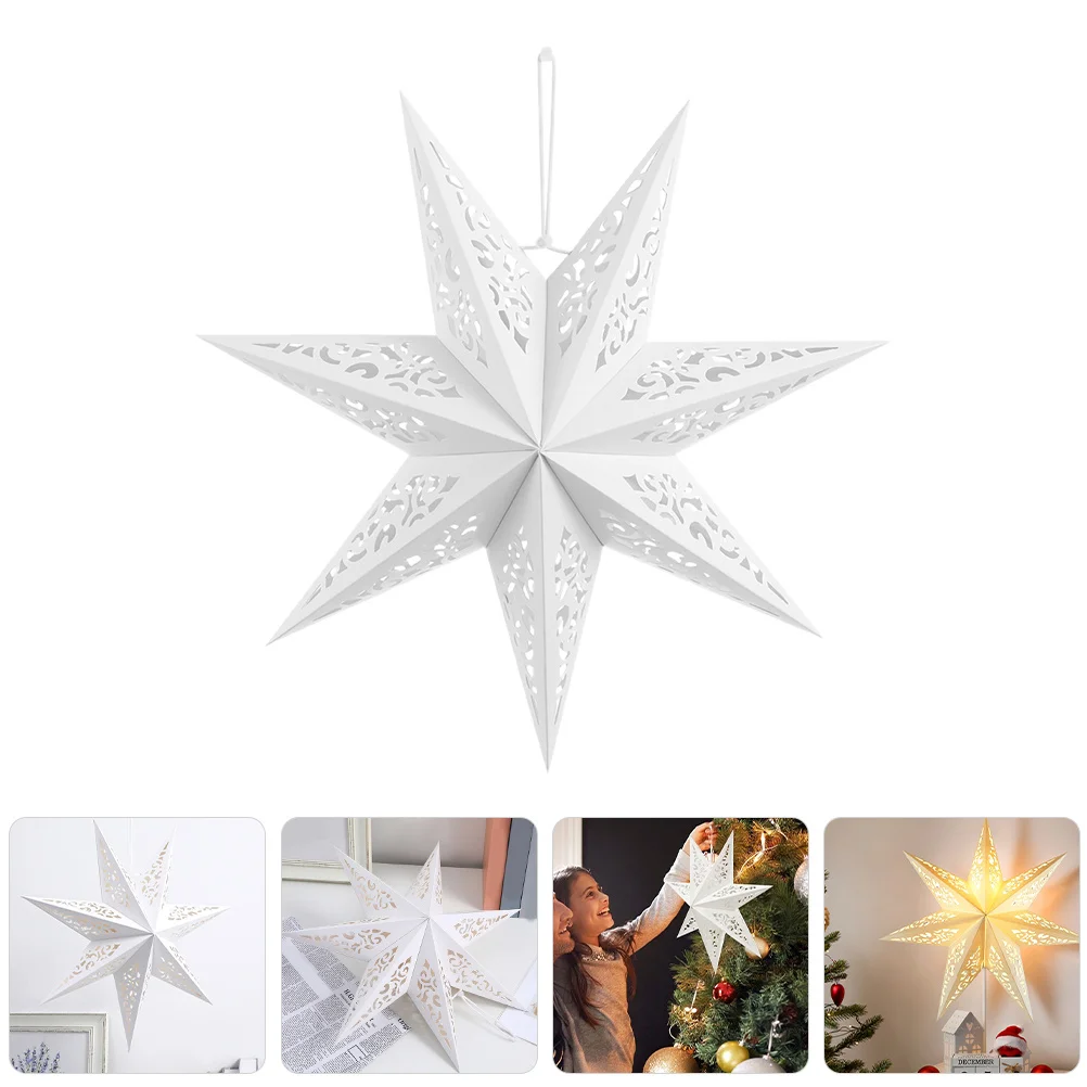 

5Pcs Star Hanging Lights Stunning Addition to Any Setting Perfect for Festive Touch Window Displays Hanging Paper Stars