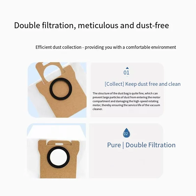 N02R-For JONR P20 PRO / T5 Pro Robot Vacuum Cleaner Accessories Replacement Accessories For JONR P20 PRO Comprehensive Cleaning