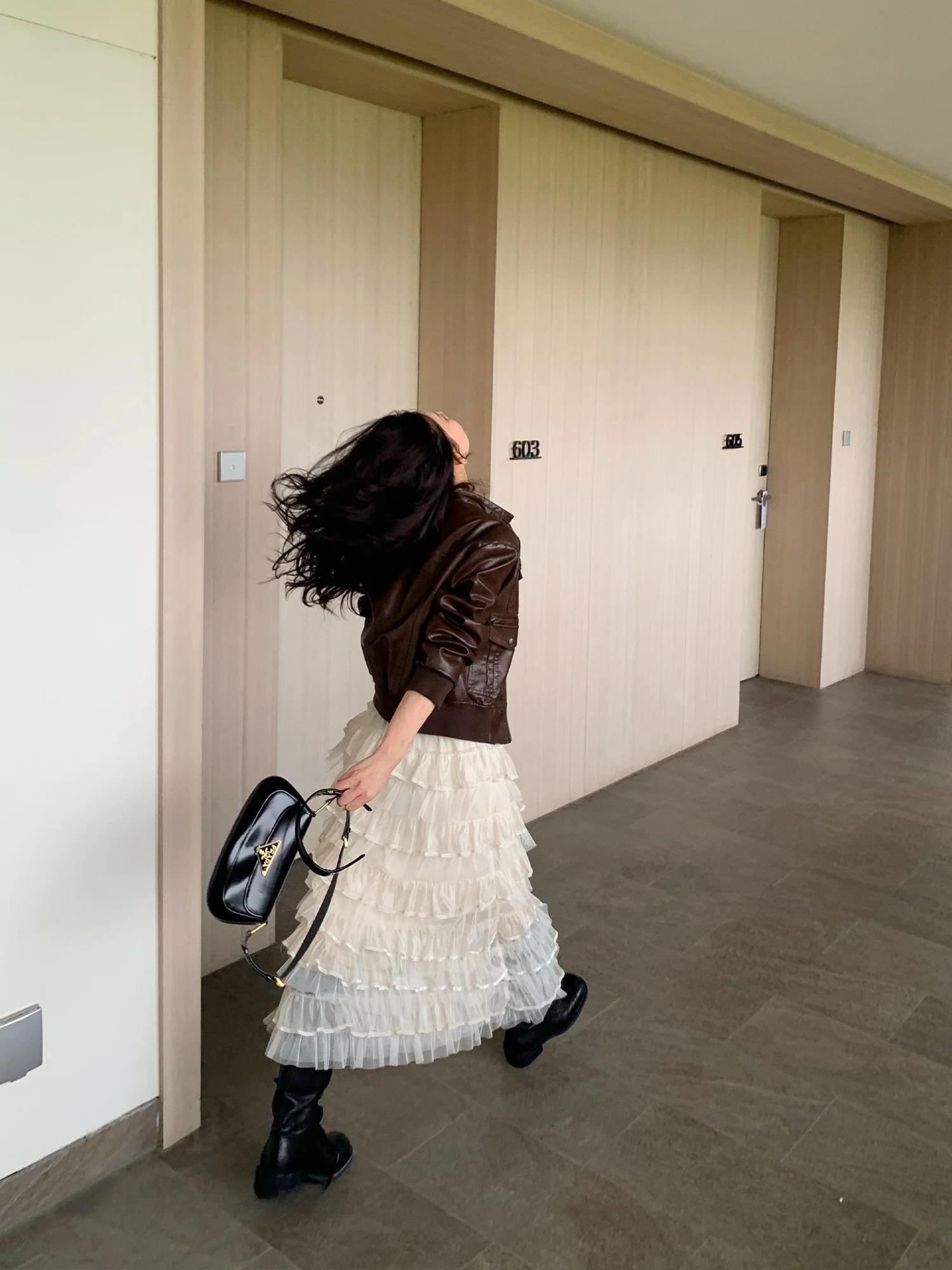 Suone americano sle marrom casual couro jaet feminino ort retro motocicleta jaet casaco gola outono nova chegada