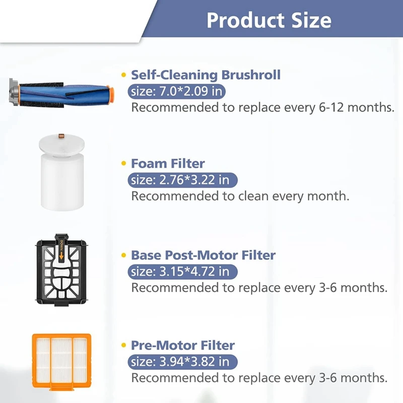 Piezas de repuesto para aspiradora Shark AI AV2501S AV2501AE RV2502AE RV2520AOUS AV2510AOUS AV2511AE, Kit de accesorios