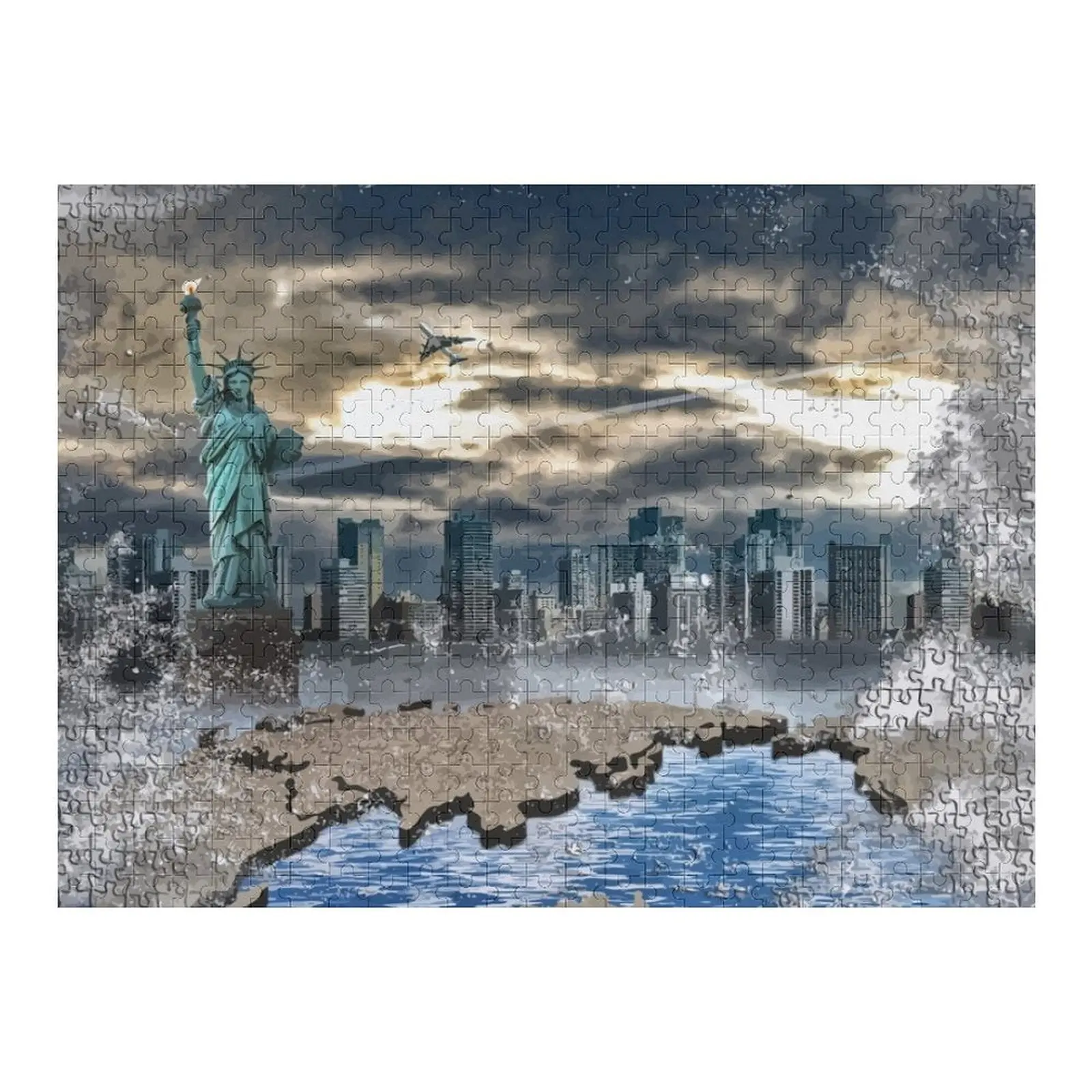

New York Jigsaw Puzzle Custom Wooden Gift Custom Wooden Name Personalized Toys Animal Puzzle