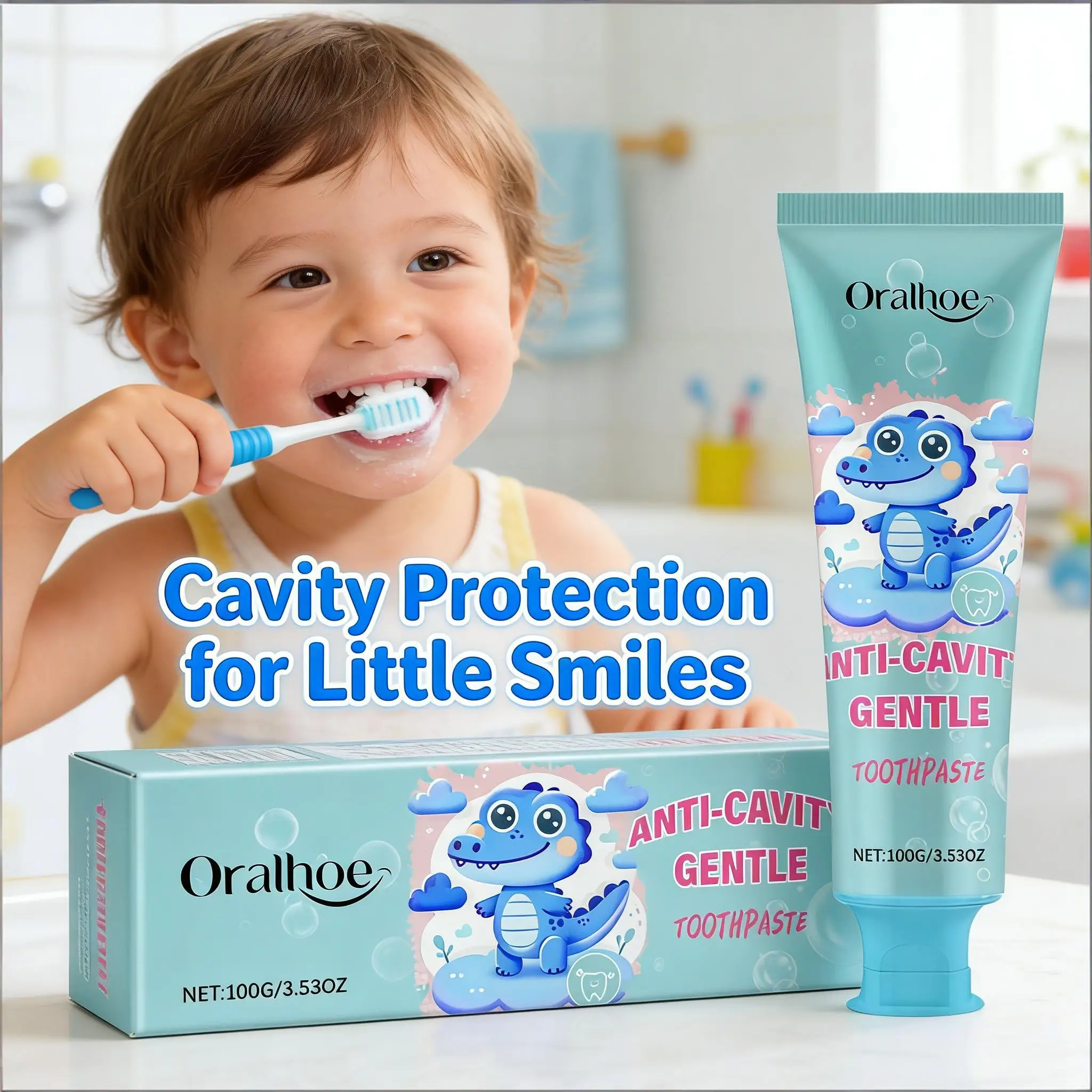 

Children Toothpaste Prevent Cavities Remove Yellow Stain Protecting Enamel Fresh Breath Whitening Multiple Function Tooth Mousse