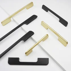 600mm/800mm/1000mm Supper Long Handles Black Gold Long Wardrobe Door Pulls Aluminium Cupboard Handles