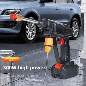 عبر الحدود عالية الضغط الكهربائية غسيل السيارات بندقية المحمولة بطارية ليثيوم لاسلكية شحن سيارة تنظيف بندقية الثلج رغوة لانس أفضل 8 مبيعات محراث ثلجي - رقم 8